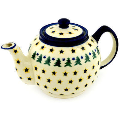 Polish Pottery Tea or Coffee Pot 4 Cup Aspen