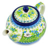 Polish Pottery Tea or Coffee Pot 5 cups Spring Morning UNIKAT