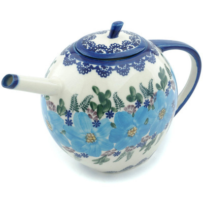 Polish Pottery Tea or Coffee Pot 55 oz Soft Touch UNIKAT