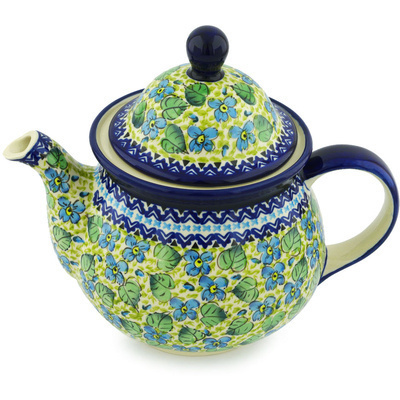 Polish Pottery Tea or Coffee Pot 6 cups UNIKAT