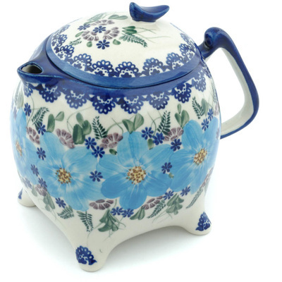 Polish Pottery Tea or Coffee Pot 62 oz Soft Touch UNIKAT