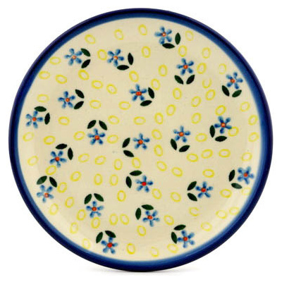 Polish Pottery Toast Plate Daisy Sprinkles