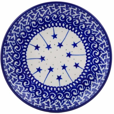 Polish Pottery Toast Plate Shooting Stars