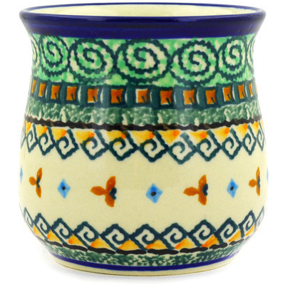 Polish Pottery Tumbler 10 oz Albuquerque UNIKAT