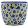 Polish Pottery Tumbler 6 oz Blue Confetti