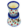 Polish Pottery Tumbler with Heater Strawberries And Cream UNIKAT