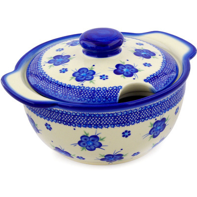 Polish Pottery Tureen 101 oz Bleu-belle Fleur