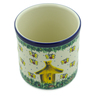 Polish Pottery Utensil Jar 6&quot; Bee Happy UNIKAT