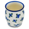 Polish Pottery Utensil Jar 6&quot; Blue Berry Special UNIKAT