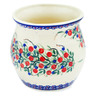 Polish Pottery Utensil Jar 6&quot; Patriotic Blooms UNIKAT