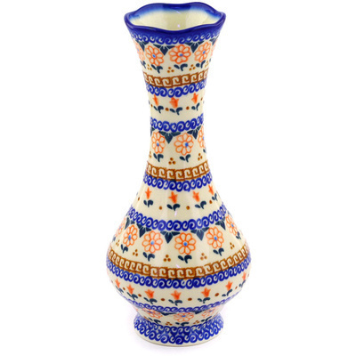 Polish Pottery Vase 10&quot; Amarillo