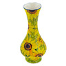 Polish Pottery Vase 11&quot; Sunflower Splendor