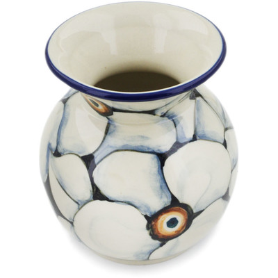 Polish Pottery Vase 4&quot; Looking Poppy UNIKAT