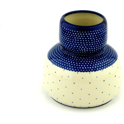 Polish Pottery Vase 5&quot; Polka Dot Sprinkles UNIKAT