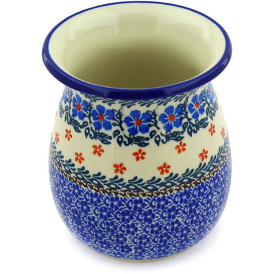 Polish Pottery Vase 5&quot; Winter Delight