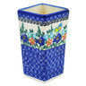 Polish Pottery Vase 6&quot; Butterfly Flower Bed UNIKAT