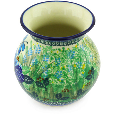 Polish Pottery Vase 6&quot; Garden Delight UNIKAT
