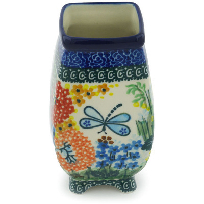 Polish Pottery Vase 6&quot; Garden Delight UNIKAT