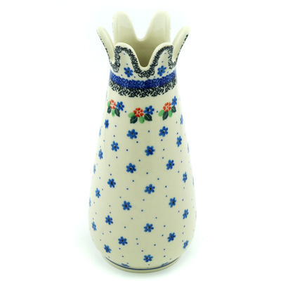 Polish Pottery Vase 9&quot; A Touch Of Spring