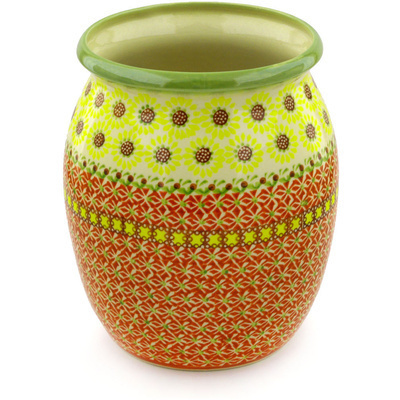 Polish Pottery Vase 9&quot;