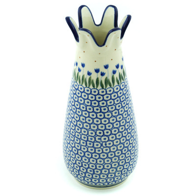 Polish Pottery Vase 9&quot; Water Tulip