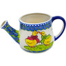 Polish Pottery Watering Can 22 oz Orchid Crown UNIKAT