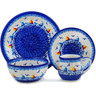 Polish Pottery 4-Piece Place Setting Sailing Through Your Dreams