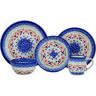 Polish Pottery 5-Piece Place Setting Texas State
