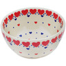 Polish Pottery Bowl 5&quot; From The Heart