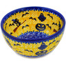 Polish Pottery Bowl 5&quot; Halloween Evening