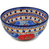 Polish Pottery Bowl 6&quot; Floral Gem UNIKAT