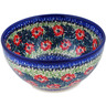 Polish Pottery Bowl 6&quot; Front Porch Blooms