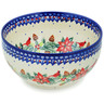 Polish Pottery Bowl 7&quot; Cardinal&#039;s Home UNIKAT