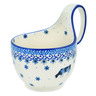 Polish Pottery Bowl with Loop Handle 16 oz Cow That Jumped Over The Moon