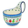 Polish Pottery Bowl with Loop Handle, loop bowl 16 oz Tooty Fruity