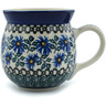 Polish Pottery Bubble Mug 16 oz Blue Chicory