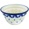 Polish Pottery Cake Mould 5&quot; Blue Spring