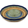 Polish Pottery Chip and Dip Platter 12&quot; Grecian Sea