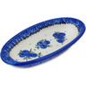 Polish Pottery Condiment Dish 6&quot; Lovely Blueberries