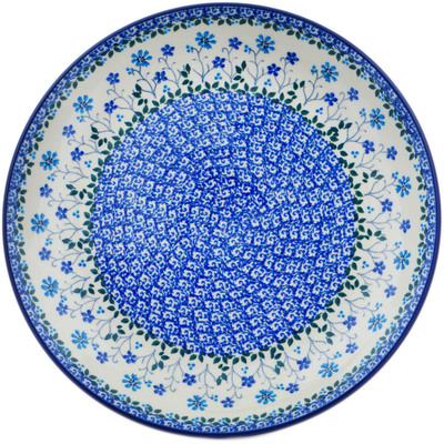 Polish Pottery Dinner Plate 10&frac12;-inch Blue Fascination