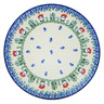 Polish Pottery Dinner Plate 10&frac12;-inch Dancing Gnome