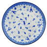 Polish Pottery Dinner Plate 10&frac12;-inch Marine Life