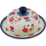 Polish Pottery Dish with Cover 6&quot; Pink Divinity UNIKAT