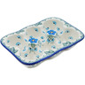 Polish Pottery Egg Crate 7&quot; Forget Me Not UNIKAT