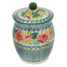 Polish Pottery Jar with Lid 5&quot; Morning Divine UNIKAT