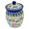 Polish Pottery Jar with Lid 6&quot; Sweet Little Village UNIKAT