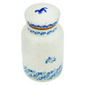 Polish Pottery Jar with Lid 7&quot; Horse Gallop