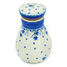 Polish Pottery Jar with Lid 8&quot; Blue Grapevine