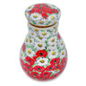 Polish Pottery Jar with Lid 8&quot; Spring Blossom Harmony UNIKAT