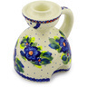 Polish Pottery Man Candle Holder 5&quot; Bright Buds